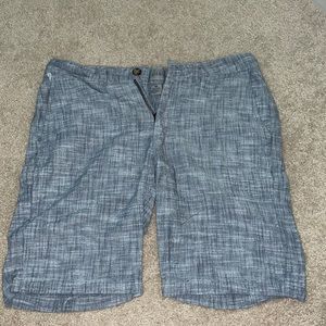 Men's navy textured cloth shorts